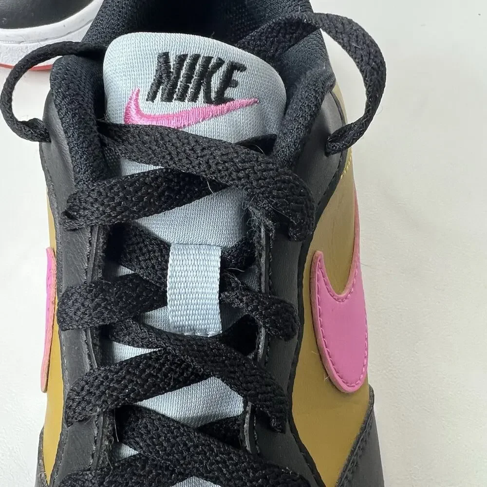 Nike Court Borough Low Multi Color Pink Swoosh Sneakers Size Women’s 8–8.5 - Y7
